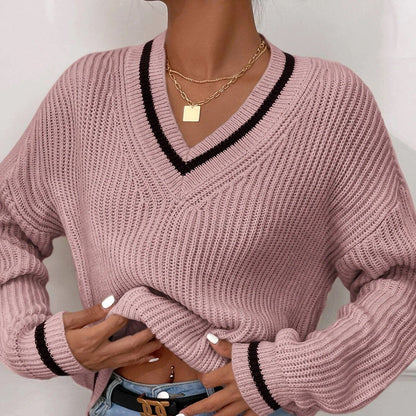 Winter Striped Pullover Sweater