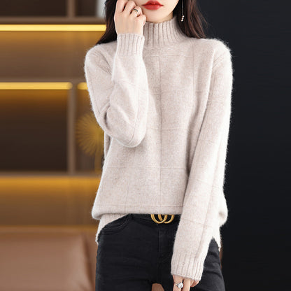 High Collar Short Knitted Sweaters