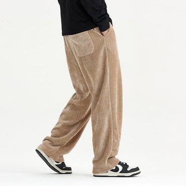 Corduroy Draped Knit Sweatpants