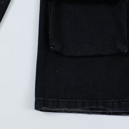 Multi-Pocket Workwear Denim