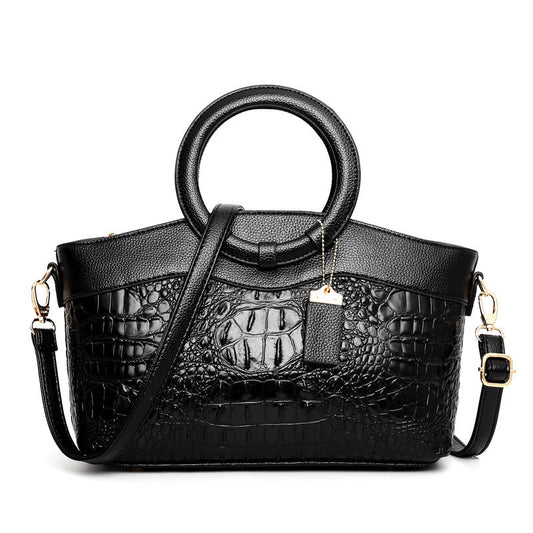 Gykaeo Croc-Embossed Luxury Handbag