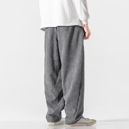 Wide-Leg Corduroy Pants