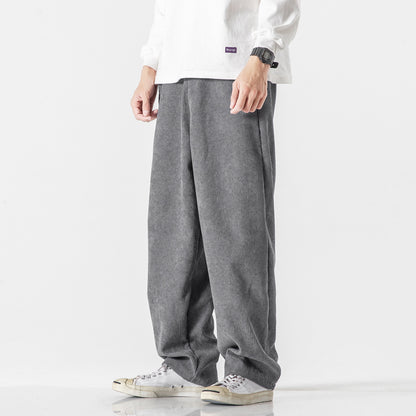 Wide-Leg Corduroy Pants