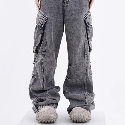 Wide Leg Straight Jeans