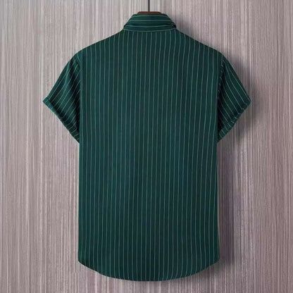 Striped Button Front Shirt