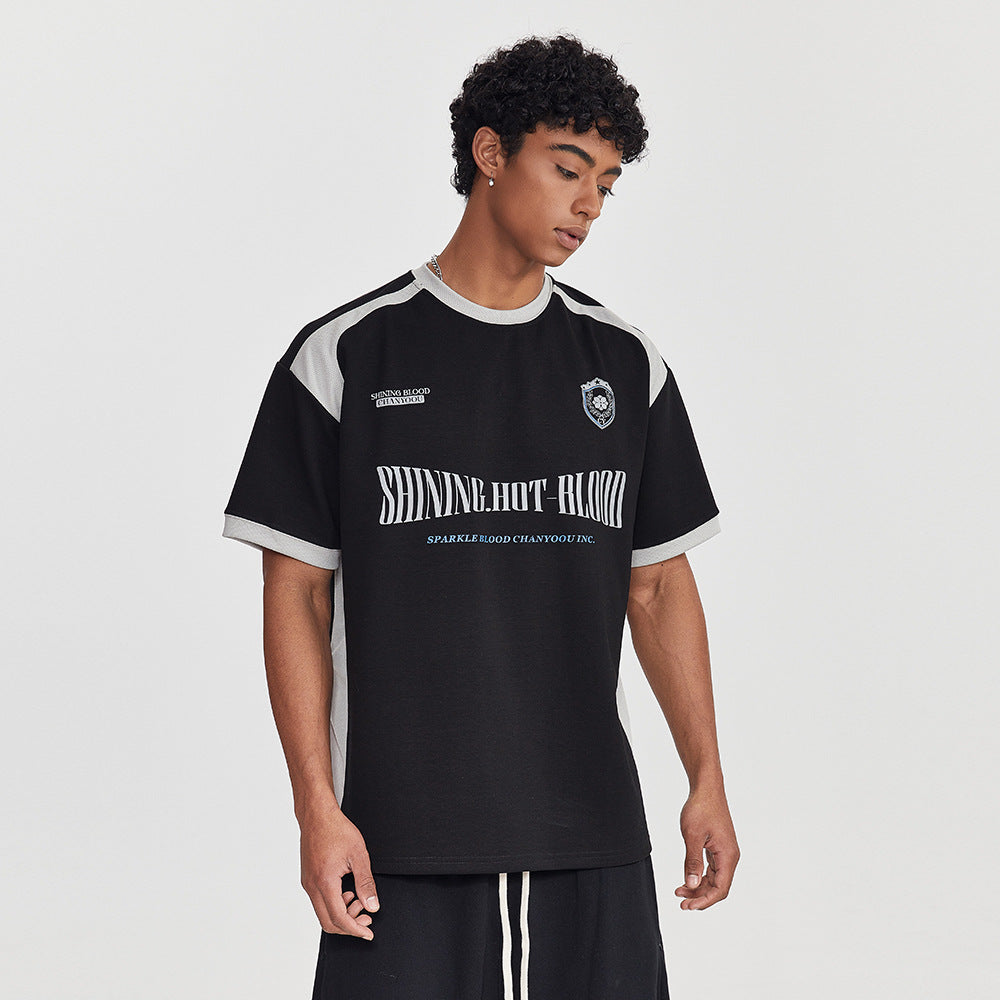 Contrast Emblem Graphic Tee