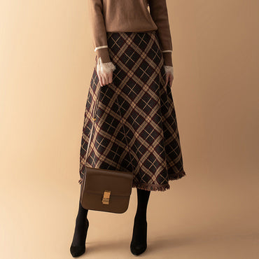Big Hem Wool Midi Dress