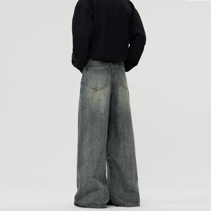 Casual Straight-leg Wide Leg Jeans
