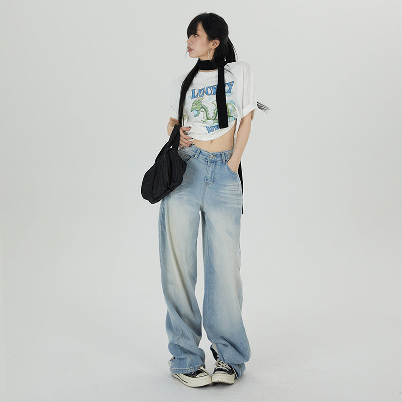 Mop High-Waist Loose Fit Jeans