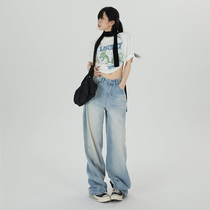 Mop High-Waist Loose Fit Jeans