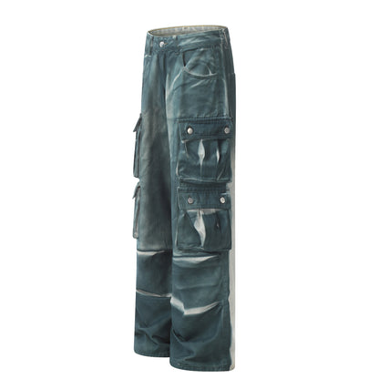 Hand Painted Paint Loose Denim