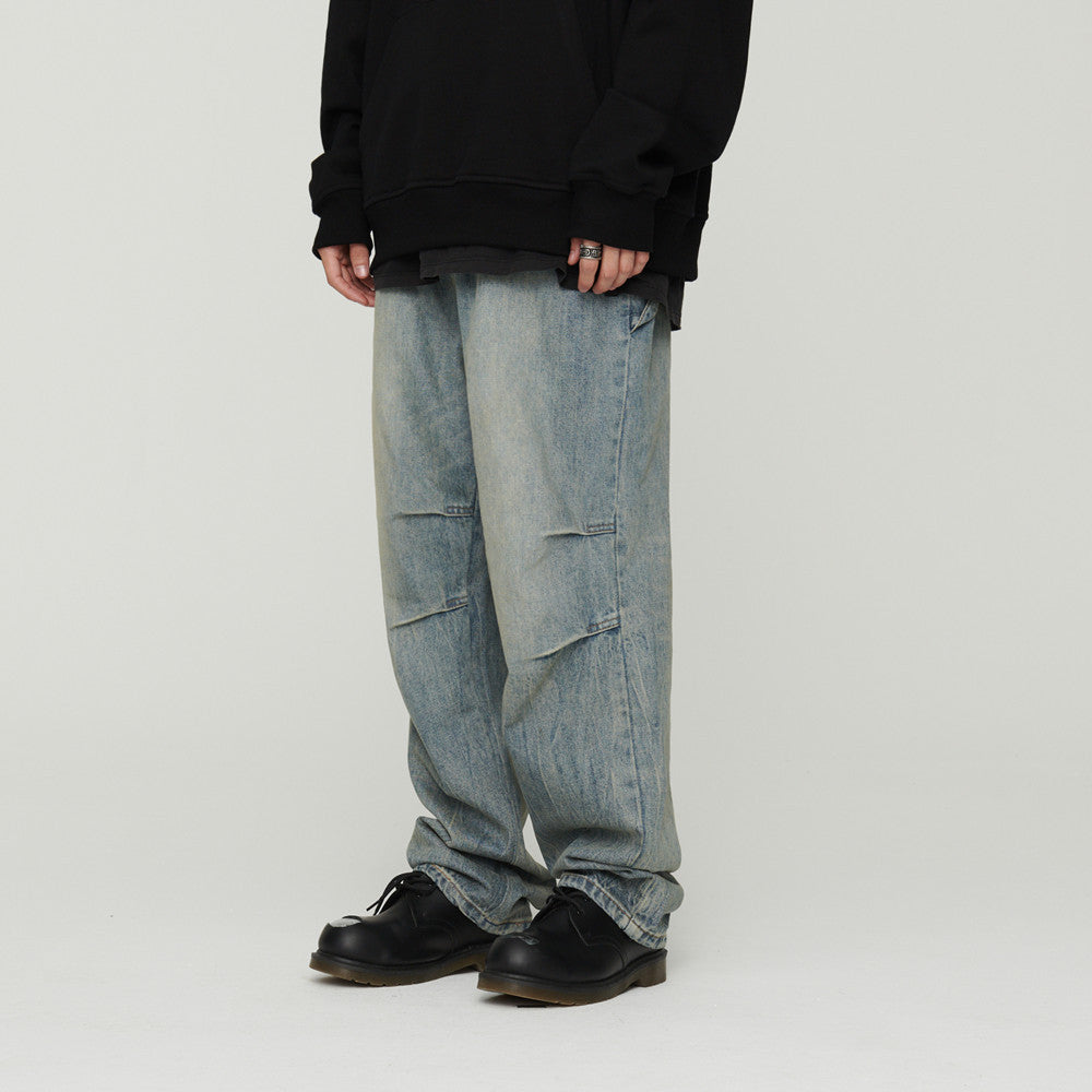Light Wash Grey Denim Baggy