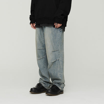 Light Wash Grey Denim Baggy