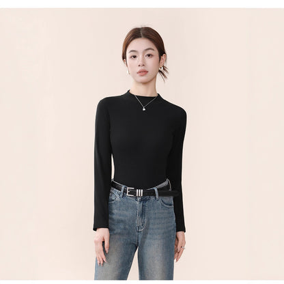 Half Turtleneck Inner Wear Warm Thickened Long Sleeve Loose Top
