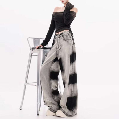 Retro Gradient Tie-dyed Jeans