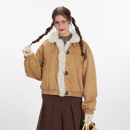 Sherpa-Lined Toggle Coat