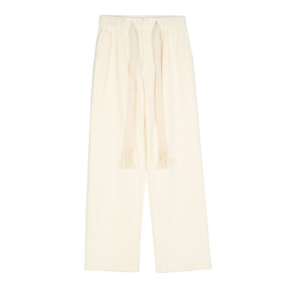 Loose Straight Corduroy Pants