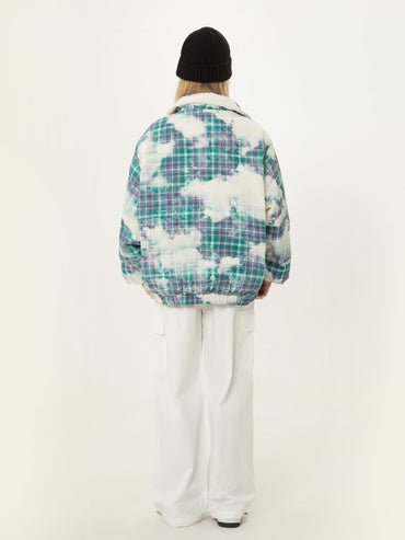Plaid Cloud Puffer Jacket