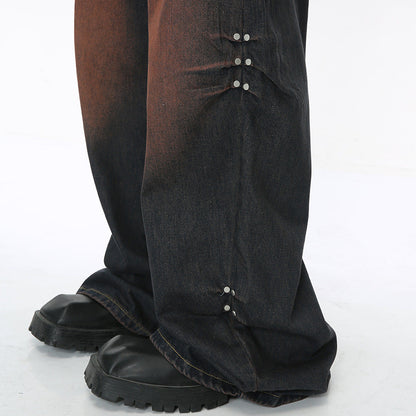 Wide Leg Mopping Jeans