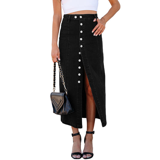 Irregular Slit Midi Dress