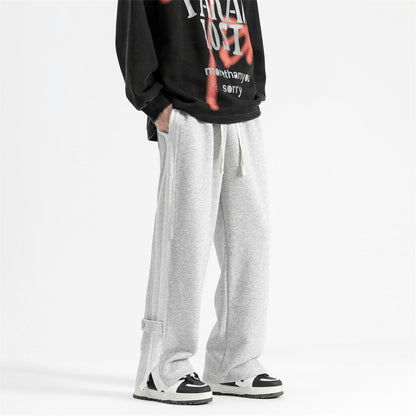 Patchwork Split Track Sweatpant