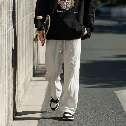 Loose Leisure Corduroy Pants
