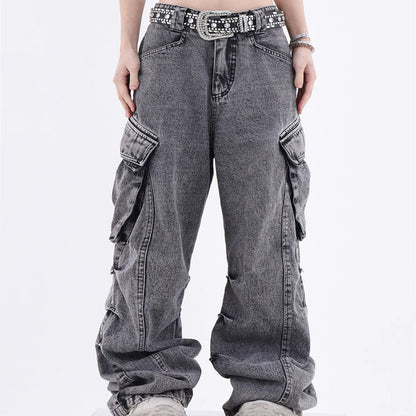 Wide Leg Straight Jeans