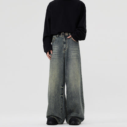 Casual Straight-leg Wide Leg Jeans