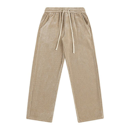 Corduroy Draped Knit Sweatpants