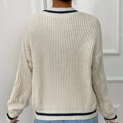 Winter Striped Pullover Sweater