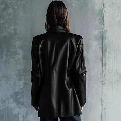 Versatile Casual Leather Jacket