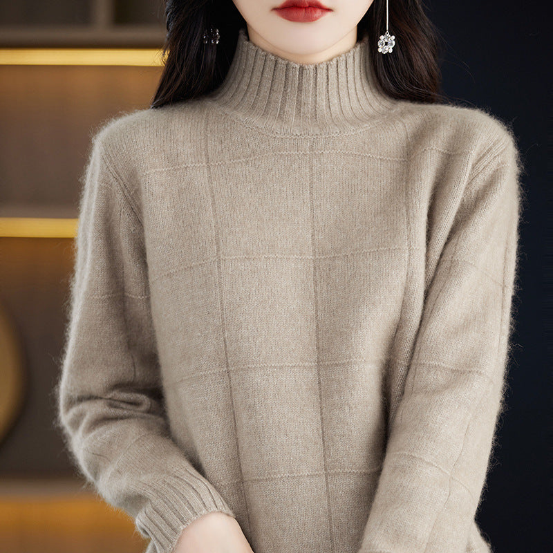 High Collar Short Knitted Sweaters