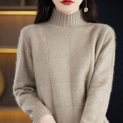High Collar Short Knitted Sweaters