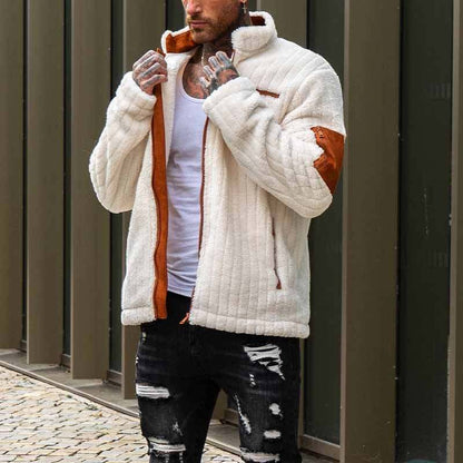 Color Collision Plush Jacket