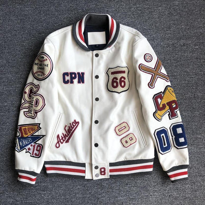 Leather Bomber Jacket