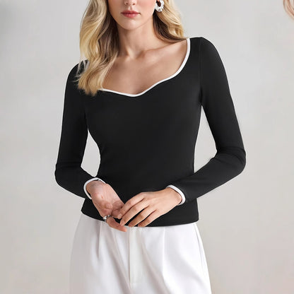 SlimColorblock Long Sleeve Top