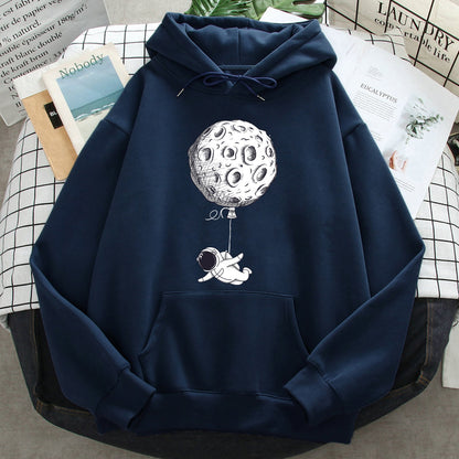 Loose Casual Printed Hoodie