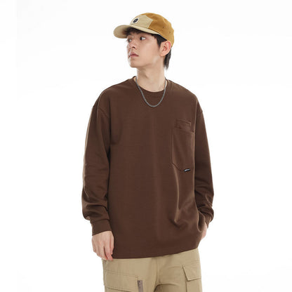 Essential Long-Sleeve Pocket Tee