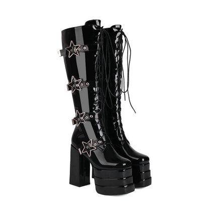 Five-pointed Star Lace-up