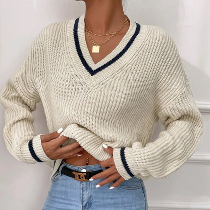 Winter Striped Pullover Sweater