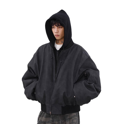 Loose Casual Hooded Coat