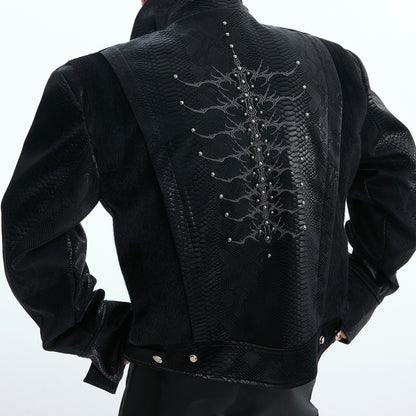 Snakeskin Stitching Jacket