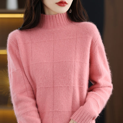 High Collar Short Knitted Sweaters