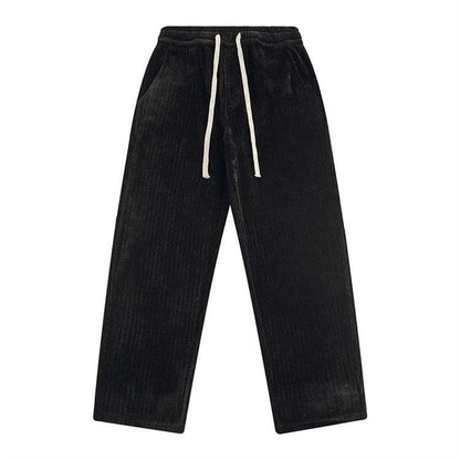 Corduroy Draped Knit Sweatpants