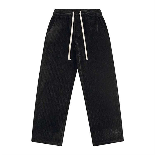 Corduroy Draped Knit Sweatpants