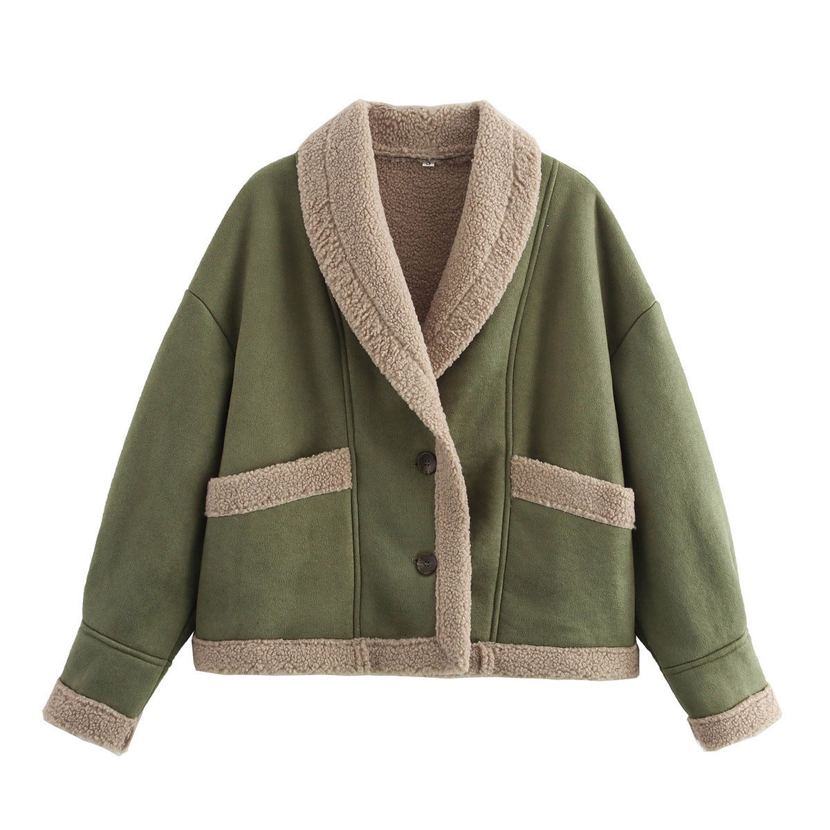 Retro Woolen Fur Leather Jacket