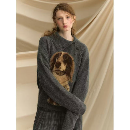 Retro Loose French Ins Sweater