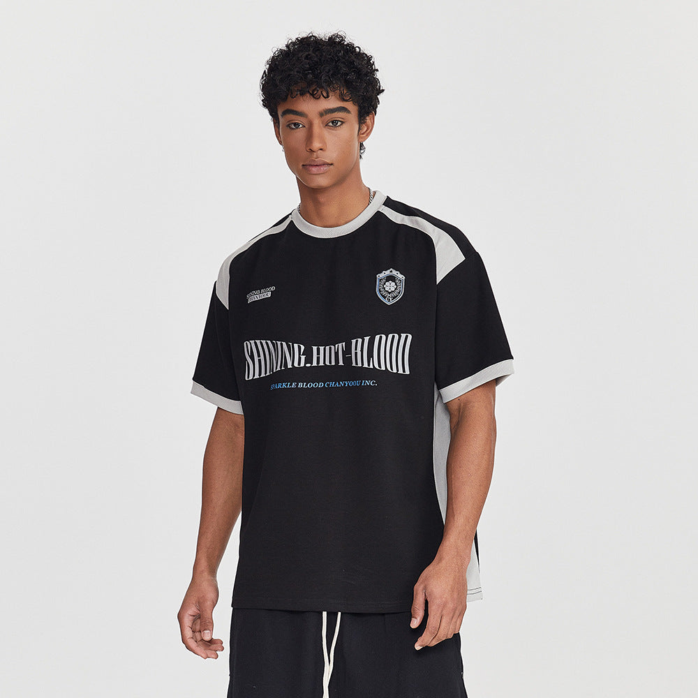 Contrast Emblem Graphic Tee