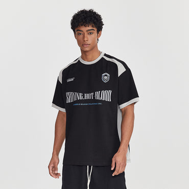 Contrast Emblem Graphic Tee