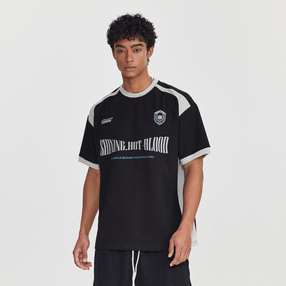 Contrast Emblem Graphic Tee